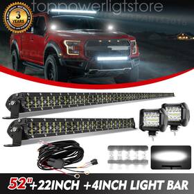 9620azcp5222 Colight 52ftft Led Light Bar 22ftft 4 Inch Pods Combo Kit For Ford F-150 F-250 F-350 F-450