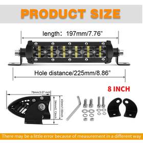 9620azsdf Colight Dual Row Led Light Bar 52 Inch 42 32 22 14 8 Spot Flood Combo Offroad 4wd
