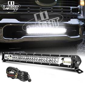 9620z-158 Colight Dual Row 20inch Led Light Bar Lower Bumper Wiring Kit For 2011-16 Ford F250 F350