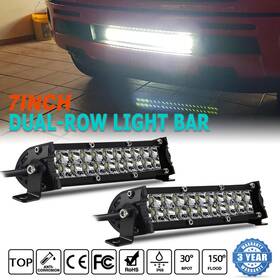 9620zxhsvbfy56439 Colight 2x 7inch Led Work Light Bar Dual Row Spot Flood Offroad Driving Atv 4x4 Suv Utv