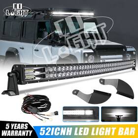 9627-lh-ws-65 Colight For Land Rover Discovery 1 And 2 Curved 52 Inch Led Light Bar Brackets Mounts Wire