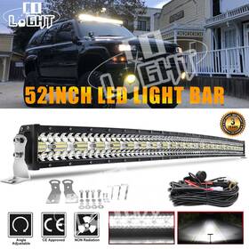 9631t-158 Colight For 2004-2018 Ford F150 Chevy Tri-row 52ftftinch Led Light Bar Upper Roof Wiring
