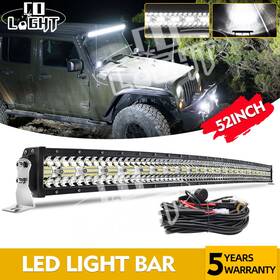 9631t-168 Colight Curved 52 Inch Tri-row Led Light Bar Super Bright Combo Beam Offroad Marine 50 54
