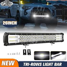Colight 9632-s-158 Tri Row 26 Inch 220w Led Work Light Bar Offroad 4wd Truck Suv Atv Driving Fog Lamp