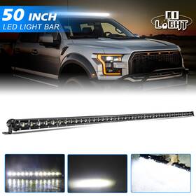 Colight Aslong Light-3.13-10 For Ford F150 Roof 52inch Slim Led Light Bar Wire Kit Combo Spot Offroad Driving