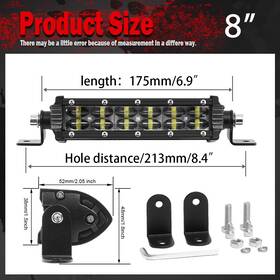 9610azcp Colight-auto 8/14/22/32/42/52ftft Dual Row Straight Led Light Bar Spot Beam For Jeep Truck Boat