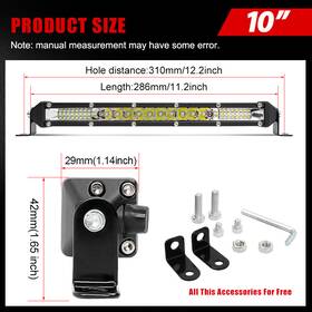 9610btyz Colight-auto 10/20/30 Inch Slim Led Light Bar Spot Flood Combo Work Suv Boat Offroad Driving 4wd