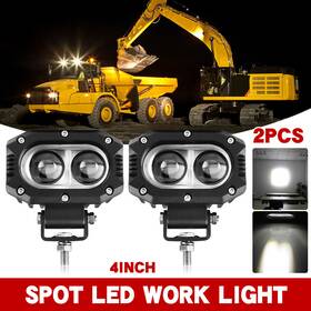 Cdmyz2halm32 Colight 2x 4inch 80w Led Work Light Bar Spot Pods Driving Offroad Tractor 4wd Excavator