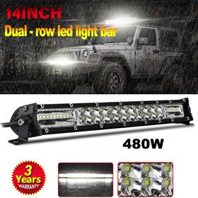 Cesm0372-lat-us Colight 14inch Combo Led Work Light Bar Spot Flood Driving Offroad Suv Utv Atv Boat 12 Inch