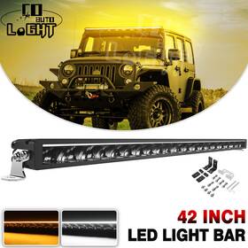 Co-58-zh Colight 40 Inch Led Light Bar White Amber Drl Flood Spot Fog Offroad Driving Suv Truck 42