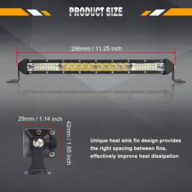 Co-9610b-yz Colight 10 20 Inch 30 50 Slim Led Light Bar Spot Flood Combo Driving Truck Suv Utv Offroad