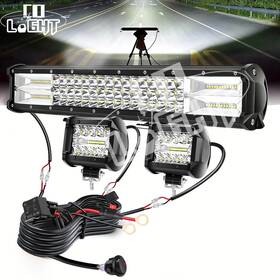 Co-9632-s Colight 20inch Led Light Bar Spot Flood Combo 2x4 Inch Pods Offroad For Jeep Truck Suv Atv