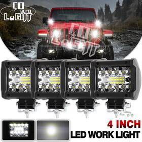 Co-9632t-cp Colight 4x 4ftft 800w Led Pods Light Bar Spot Truck Offroad 4wd Suv Driving Fog Boat