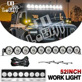 Co-lb050 Colight Gravity Titan 52 Inch Led Roof Windshield Light Bar For 07-18 Jeep Wrangler