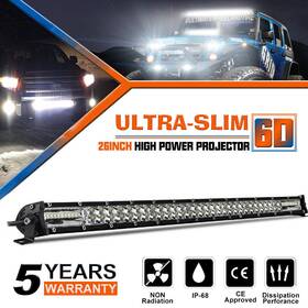 Cz6026102 Colight 26 Inch 900w Led Light Bar Dual Row Spot Flood Fog Ute Truck Suv Atv Boat 24ftft