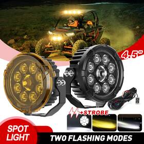 D040-09 Colight Pair 5 Inch Led Projector Work Driving Lights Drl Amber For Can-am Maverick X3
