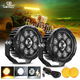 D040-9 Colight 5 Inch 280w Led Work Light Bar Pods White And Amber For Can-am Maverick X3