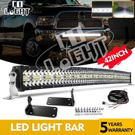 Dq-004-9631t Colight 42 Inch Led Light Bar Combo Bumper Brackets Wiring For Dodge Ram 2500 3500 2010-2019