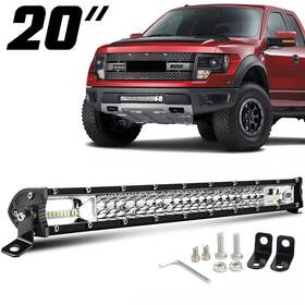Dtidtgbd242001260 Colight 20 Inch Led Work Light Bar Spot Flood 6500k Offroad Driving 12v For Ford F150 Bumper