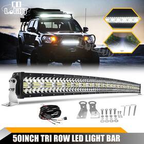 Colight Dtiec396-1 Curved 50 Inch Led Work Light Bar 3-row Combo Truck Roof Driving Off Road Suv Pickup