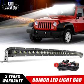 Dyblk288whmcddb Colight Offroad 50ftft Front Led Light Bar Curved Flood Spot Combo Truck Roof Driving Wire