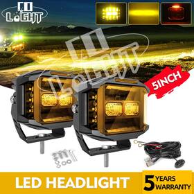 F996-dz-5-w-168 Colight Piar 5 Inch Led Work Driving Light Cube Pods Spot Flood Side Shooter Drl