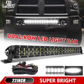 Fulft0596 Colight Fit For 2003-2017 Dodge Ram 2500/3500 22 Inch 720w Led Light Bar Wiring Kit 20