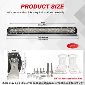 Jg-9631t-c Colight 3-rows Curved Led Light Bar Spot Flood Combo Driving Beam Offroad 4wd Truck Ute