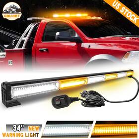 Js-bs-l03-6-wy-1pc Colight Led Emergency Strobe Rooftop Amber White Light Bar Traffic Advisor Flash Warning