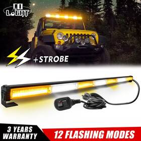 Js-bs-l03-8-wy Colight 40 Inch Led Strobe Light Bar Amber White Response Emergency Beacon Warn Tow Truck