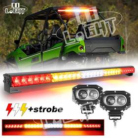 Js-bs-l07-5-914z-d-xc-w-181 Colight 30 Inch Rear Chase Led Light Bar 4 Cube Pods Kit For Polaris Rzr Can-am Maverick X3