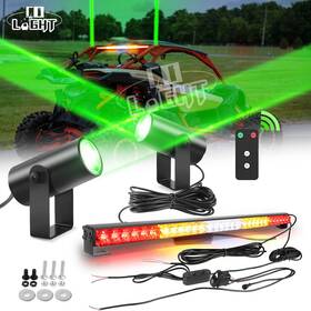 Js-bs-l07-5 Colight L991 2x Laser Led Whip Whipless Remote 30 Inch Utv Rear Light Bar For Can-am X3