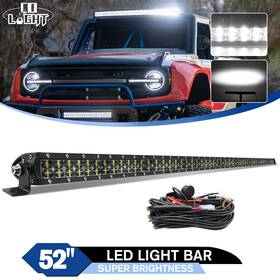 Led-9620a-z Colight 6d 52inch Led Light Bar Spot Flood Offroad Wire Kit For Ford Ranger Bronco Sport
