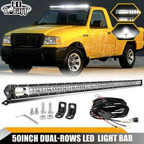 Colight Led010dy 50ftft Straight Led Light Bar Roof Mount Bracket Wire Kit For Ford Ranger 93-11