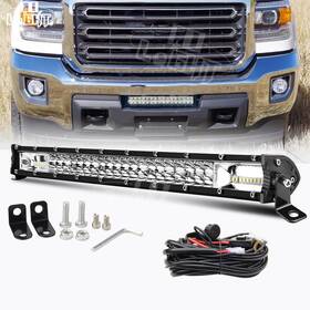 Wi001-a Colight Led016 For 15-24 Gmc Sierra 2500 3500 Lower Hidden Bumper 600w Led Light Bar Mount Kit