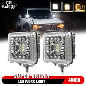 Colight Lpteso Motoer-11.18-10 4 Inch Led Pods Off Road Driving Lights White/amber Yellow Flash Strobe Fog Lamp