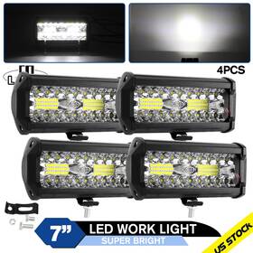Mh-7in-1600 Colight 4x 7 Inch Led Work Light Bar Flood Spot Pods Offroad Fog Driving Atv Truck Suv