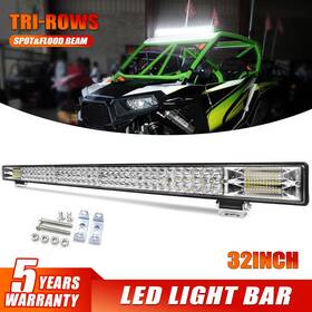 My9610030b Colight 32inch Led Light Bar Tri Row Spot Flood Combo Work Truck Suv Atv 4wd 30 Inch