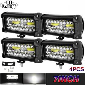 N3rckhndasa Colight 4pcs 7 Inch 30000lm Led Work Light Bar Spot Pods Fog Lamp Offroad Driving Truck Atv