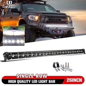 Ni18a-26 Colight 6d Slim Led Light Bar 26 Inch 480w Single Row Flood Spot Combo For Atv Suv Truck