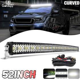 Nurxm-6.29-19 Colight 12d 52inch Curved Led Light Bar Spot Flood Combo Driving Off Road For Ford Chevy