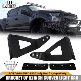 Si-zt004-a Colight For 2004-2018 Ford F150 Roof 52 Inch Curved Led Light Bar Mounting Brackets Kit
