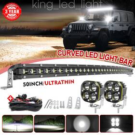 Ta009010 Colight Curved 50 Inch Led Light Bar Roof Wire Pod For 18-2025 Jeep Wrangler Jl&gladiator Jt