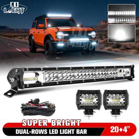 Tm-classicreflector-59 Colight 20inch 600w 2x 4 Inch Led Work Light Bar Spot Flood Offroad 4x4wd For Jeep Ford 22