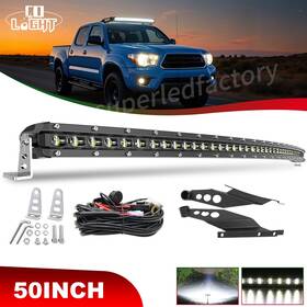 Wi-zt195 Colight For Toyota Tacoma 2006 2016 50ftft Led Light Bar Roof Mounting Brackets Wiring