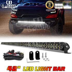 Z044al009w01a Colight Hidden Bumper 6d 42ftft Led Light Bar Dual Row Wire For Dodge Ram 1500 2009-2018