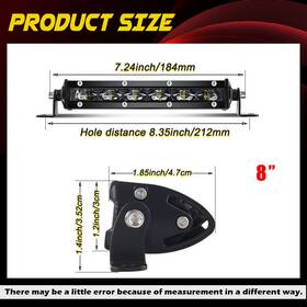 Zh71b Colight 7/14/20/26/32/38/44/50 Inch Curved Led Light Bar Combo Driving Lamp For Atv Suv Boat