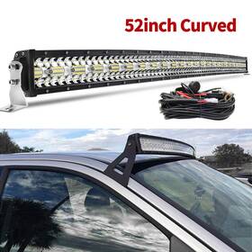 Colightled Co-9631t-c-52inch Xzpt Curved 52 Inch Led Light Bar Roof Mount Spot Flood Tri-row For Offroad Driving Truck
