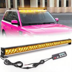 26d8y Cshauauto 35.5 Inch Led Strobe Light Bar Amber Windshield Emergency Warning Traffic Advisor