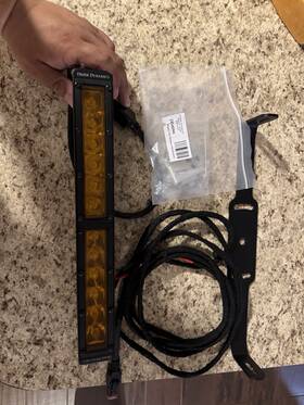 Dd5037p Diode Dynamics 12 Inch Led Light Bar Single Row Straight Amber Driving Pair